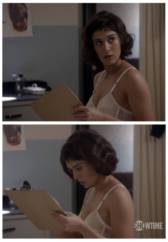 As seen on Lizzy Caplan in Showtime’s series Masters of Sex