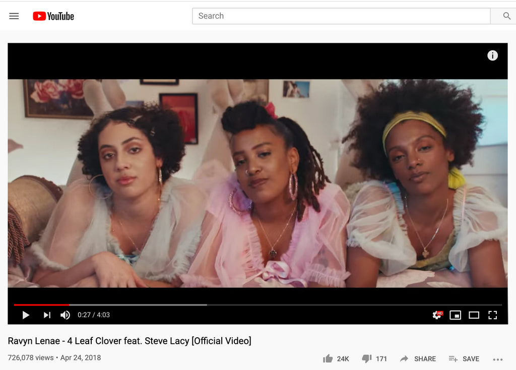Ravyn Lenae's Music Video "4 Leaf Clover"