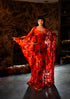 Orange Velvet Kaftan