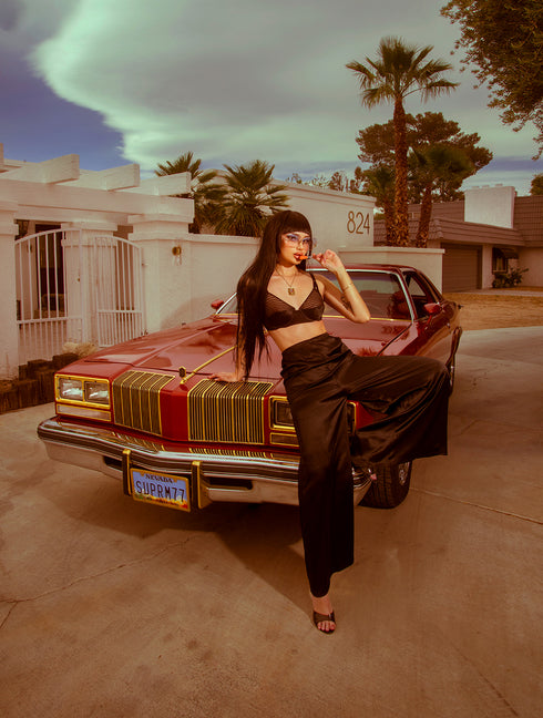 Goodnight Gilda Charmeuse Silk Lounge Pant