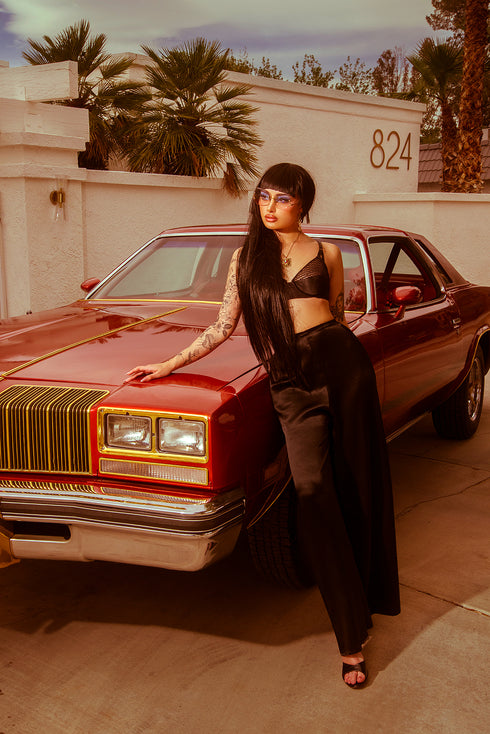 Goodnight Gilda Charmeuse Silk Lounge Pant