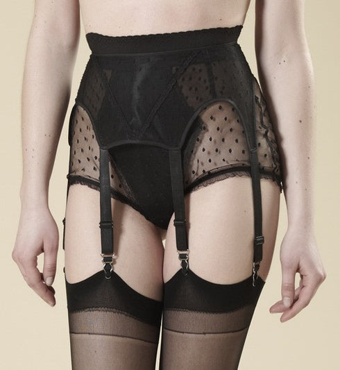 Millie Black Garter Belt