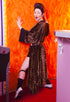 Ronnie Leopard Velvet Robe